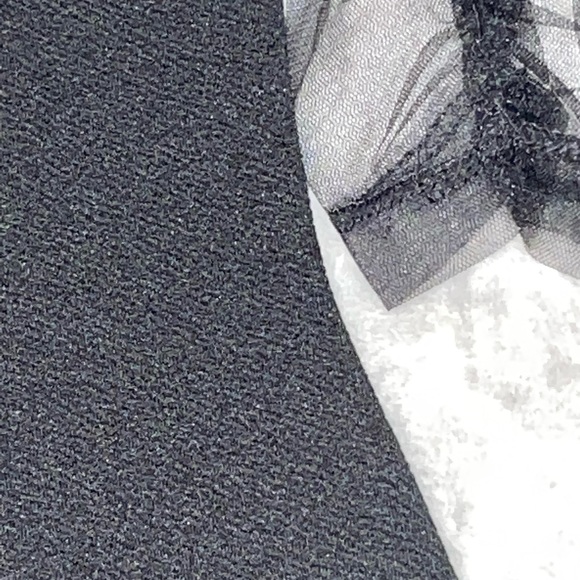 5/$10 Floerns Ruched Sheer Mesh Long Sleeve Bodycon Mini Dress - Picture 4 of 9